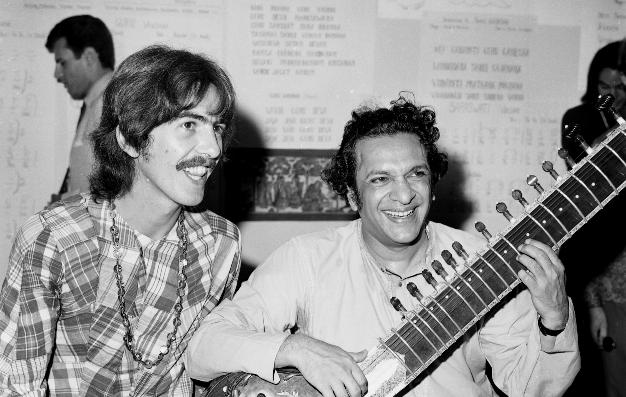 George Harrison With Ravi Shankar