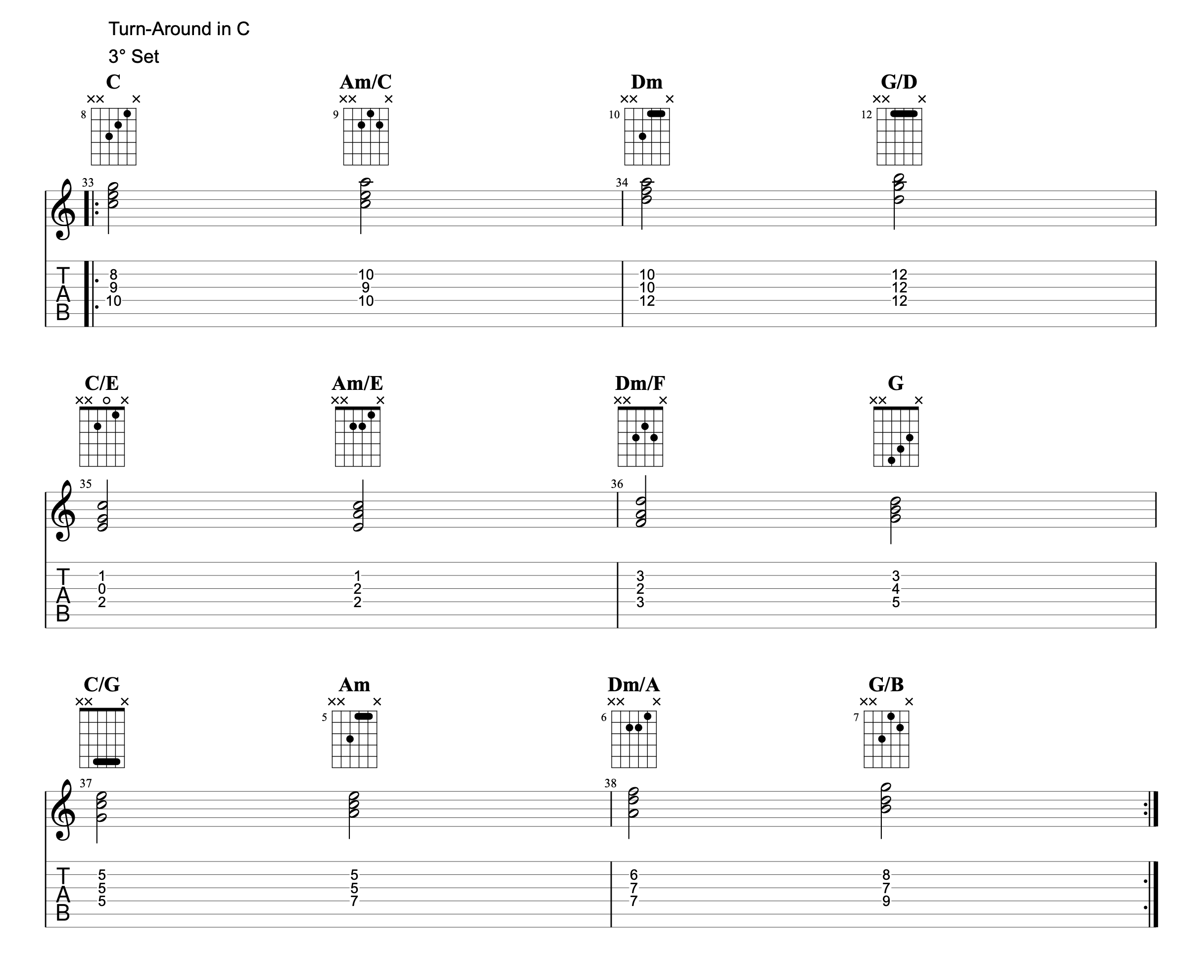 GrooveTheHarmony Triadi Strette es.3